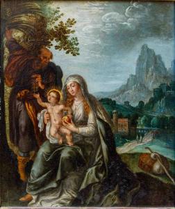 Denys Calvaert (detto Dioniso fiammingo, 1540, Anversa – 1619, Bologna), bottega di, Sacra Famiglia